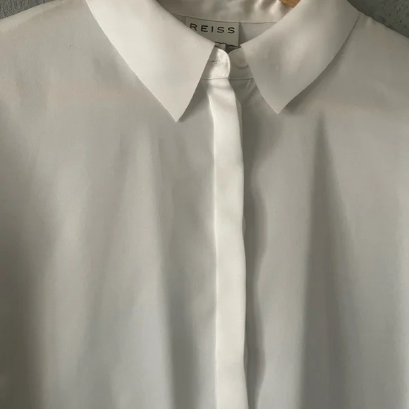 Reiss Classic White Button Down Top - Picture 6 of 7